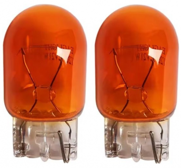 TopLEDverlichting.nl T20 7440 W21W Origineel Oranje Halogeen Steeklampen set (2 stuks) foto 1