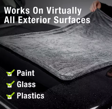 TopLEDverlichting.nl Super Auto Droogdoek XXL – Microvezel doek 60x160cm – Extreem Zacht – Zeer Absorberend 1200GSM – Droogt uw auto gemakkelijk en snel na het auto wassen – Streeploos resultaat – Voorkom Kalk druppels – Wasbaar foto 3