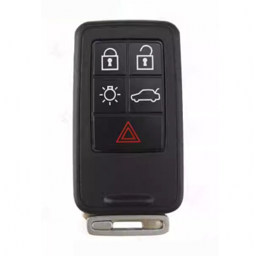 TopLEDverlichting.nl Volvo S60 / V60 / V70 / S80 / XC60 / XC70 / 5 knops / Achterklep knop / Licht knop / 5 knoppen / Autosleutel behuizing foto 1