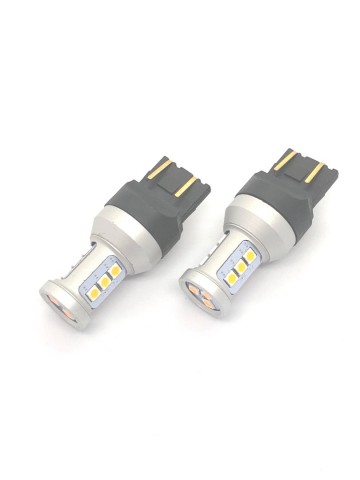 TopLEDverlichting.nl T20 7440 WY21W High Power LED Oranje Canbus knipperlichten (set) foto 2