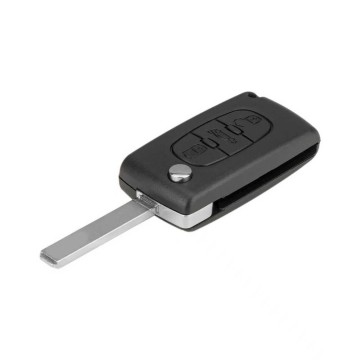 TopLEDverlichting.nl Peugeot en Citroën / Sleutelbaard VA2 / Sleutelcode CE0536 / 3 knops / Achterklep knop / 3 knoppen Autosleutel behuizing foto 3