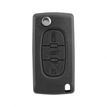 TopLEDverlichting.nl Peugeot en Citroën / Sleutelbaard HU83 / Sleutelcode CE0536 / 3 knops / Achterklep knop / 3 knoppen  Autosleutel behuizing foto 8