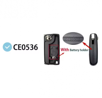 TopLEDverlichting.nl Peugeot en Citroën / Sleutelbaard HU83 / Sleutelcode CE0536 / 3 knops / Licht knop / Lamp knop / 3 knoppen Autosleutel behuizing foto 4