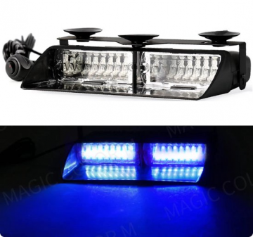 TopLEDverlichting.nl Auto Zwaailicht Stroboscoop Flitser Blauw / Complete set Plug and Play foto 1