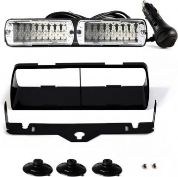 TopLEDverlichting.nl Auto Zwaailicht Stroboscoop Flitser Oranje / Wegwerkzaamheden aanduiding / Complete set Plug and Play foto 4