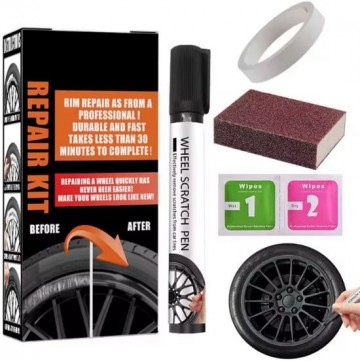 TopLEDverlichting.nl Zwarte Velgen Reparatie Set - Stoeprandschade - Krassen verwijderen - Set foto 1