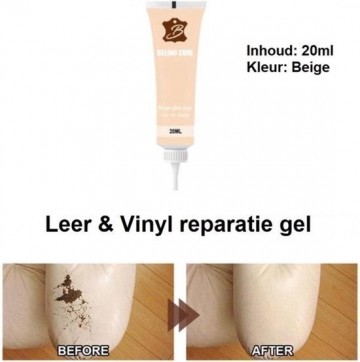 TopLEDverlichting.nl Leer Reparatie Beige Creme - Vinyl Herstel - Slijtage, Kras en Scheuren Repareren - Vloeibaar - 20ml foto 2