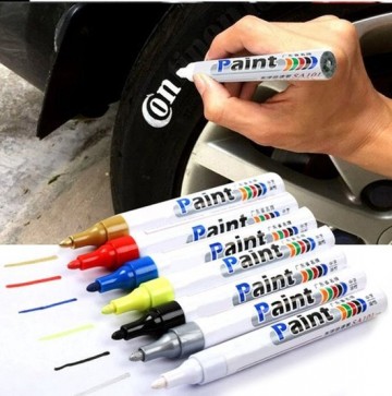 TopLEDverlichting.nl Bandenstift - Banden Marker - Tyre Marker - Autobanden Stift Wit - Rood - Goud - Zilver foto 3