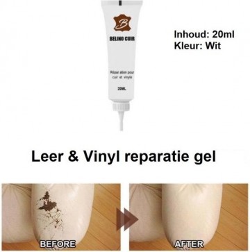 TopLEDverlichting.nl Leer Reparatie Wit - Vinyl Herstel - Slijtage, Kras en Scheuren Repareren - Vloeibaar - 20ml foto 2