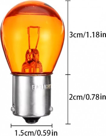 TopLEDverlichting.nl BAU15S 1156 PY21W Origineel Oranje Halogeen Steeklampen set (2 stuks) foto 4