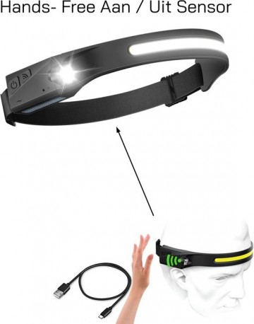 TopLEDverlichting.nl Hoofdlamp LED met oplaadbare Accu - Erg Fel - Hoofd werklamp - Waterproof - Inclusief laadkabel foto 3