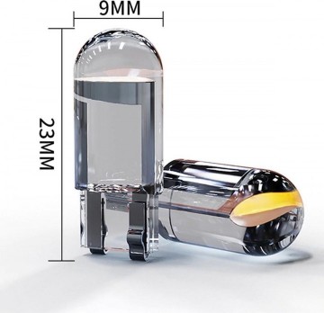 TopLEDverlichting.nl T10 W5W LED Transparant Kleur Wit - Geel - Oranje - Roze - Rood - Groen - Lichtblauw - Blauw (set) foto 9