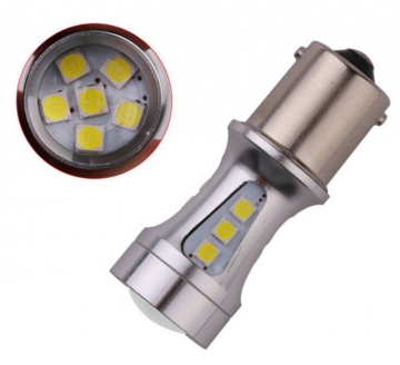 TopLEDverlichting.nl BA15S P21W 1156 LED lampen Reverse Lights Wit Licht Canbus (2 stuks) foto 2