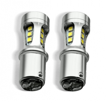 TopLEDverlichting.nl BAY15D 1157 P21/5W High Power LED Canbus dagrijverlichting (set) foto 1