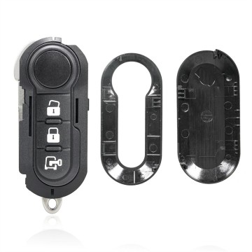 TopLEDverlichting.nl Fiat 500 / Panda / Punto / Bravo / Ducato / Lancia / Iveco Daily / Peugeot Boxter / Citroën Jumper / 3 knops / 3 knoppen / Autosleutel behuizing foto 4