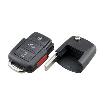 TopLEDverlichting.nl VW / Volkswagen / VAG / Skoda / Sleutelbaard HU66 / 3 + 1 knops / Achterklep Knop / Paniek knop / Panic knop / 3 + 1 knoppen / Autosleutel behuizing foto 5