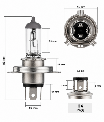 TopLEDverlichting.nl H4 90-100W Origineel Halogeen lampen set (2 stuks) foto 4