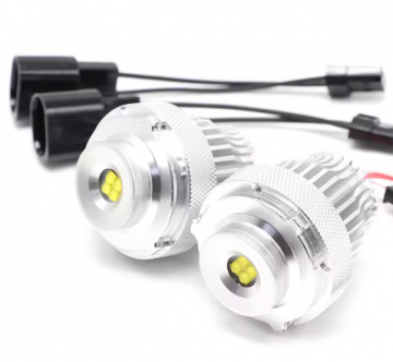 TopLEDverlichitng.nl H8 Brede Cree LED geschikt voor BMW Angel Eyes Canbus foto 1