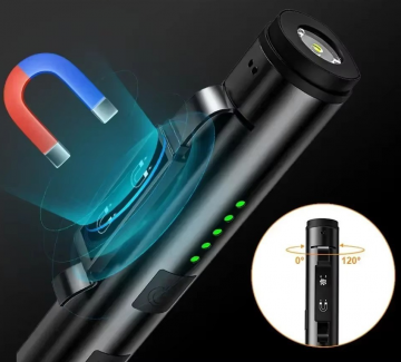 TopLEDverlichting.nl Laser LED lamp 4-in-1 - Zaklamp - Werklamp - Looplamp - UV lamp - Rode Laserpen - Oplaadbare Accu - Magnetisch - Sterke Aluminium Noodlamp - Waterproof foto 12