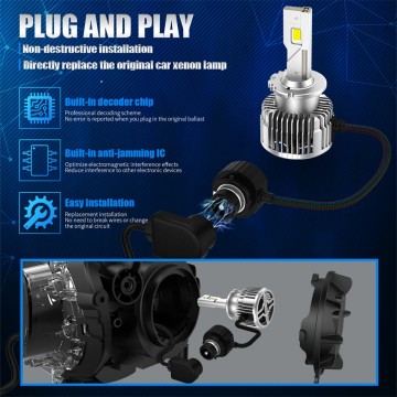 TopLEDverlichting.nl D2S / D2R Turbo LED Canbus dimlicht, grootlicht (set) foto 2