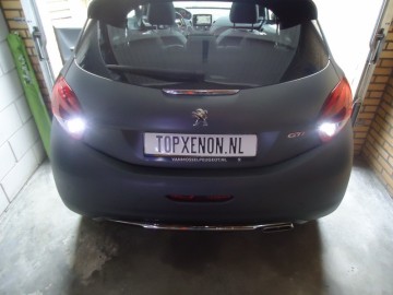 TopLEDverlichting.nl BA15S 1156 P21W High Power LED Canbus achteruitrijverlichting Peugeot 208 (set) foto 3