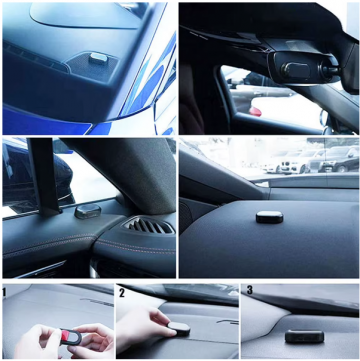 TopLEDverlichting.nl Draadloze Knipperende LED indicatie lampje Rood – Solar Warning Light - Rode LED Auto Alarm Licht – Beveiliging - Anti Diefstal – Inbraak Preventie - Fake Alarm – Veiligheidslicht – Scooter –Fat-Bike – E-Bike – Fiets – Camper - Oplaad