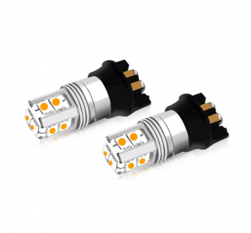 TopLEDverlichting.nl PWY24W High Power LED Oranje Canbus knipperlichten (set) foto 1