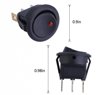 TopLEDverlichting.nl Schakelaar met LED indicatielampje / Tuimelschakelaar / Wipschakelaar / Rood / Geel / Oranje / Groen / Blauw / per stuk foto 11
