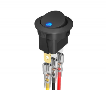 TopLEDverlichting.nl 5 stuks Schakelaar met LED indicatielampje / Tuimelschakelaar / Wipschakelaar / Rood / Oranje / Geel / Groen / Blauw foto 6