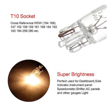 TopLEDverlichting.nl T10 W5W Origineel Halogeen Steeklampen set (2 stuks) foto 2