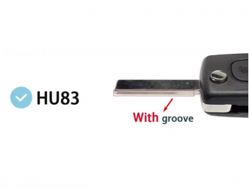 TopLEDverlichting.nl Peugeot en Citroën / Sleutelbaard HU83 / Sleutelcode CE0523 / 3 knops / Achterklep knop / 3 knoppen  Autosleutel behuizing foto 10