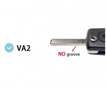 TopLEDverlichting.nl Peugeot en Citroën / Sleutelbaard VA2 / Sleutelcode CE0536 / 3 knops / Licht knop / Lamp knop / 3 knoppen Autosleutel behuizing foto 7