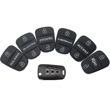 TopLEDverlichting.nl Kia Sportage Rubberen Knoppen / 2 knops / 2 knoppen / Voor Autosleutel behuizing foto 5