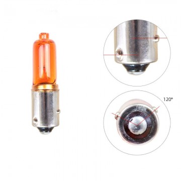 TopLEDverlichting.nl BAY9S HY21W Origineel Oranje Halogeen Bajonet Lampen met verspringende pootjes set (2 stuks) foto 2