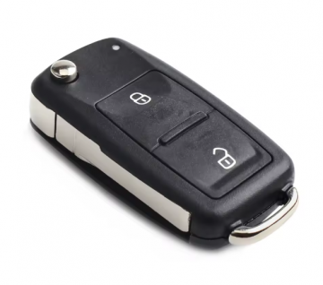 TopLEDverlichting.nl VW / VAG / Volkswagen / Seat / Skoda / Golf / Passat / Tiguan / Transporter 2 Knops /  2 Knoppen / Autosleutel behuizing foto 1