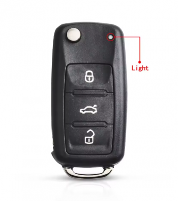 TopLEDverlichitng.nl VW / VAG / Volkswagen / Skoda / Seat / Sleutelbaard HU66 / 3 knops / Achterklep knop / 3 knoppen / Autosleutel behuizing foto 2