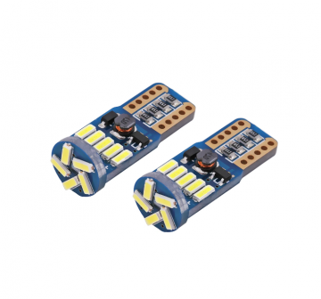 TopLEDverlichting.nl T10 W5W LED Canbus 15 SMD stadsverlichting (set) foto 1