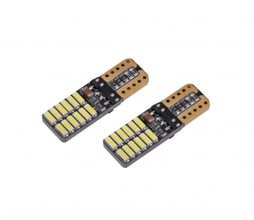 TopLEDverlichting.nl T10 W5W LED plat Canbus 24 SMD stadsverlichting (set) foto 1