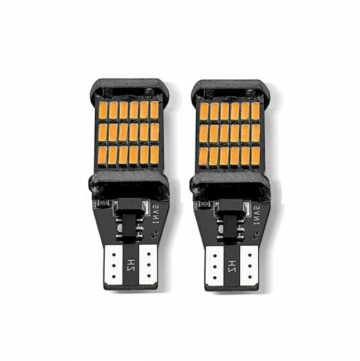 TopLEDverlichting.nl T15 WY16W LED Oranje Canbus knipperlichten (set) foto 1