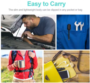 TopLEDverlichting.nl Ultra Mini LED Zaklamp - Pen formaat Slechts 9cm - Wit Licht 300 Lumen - Sterk Aluminium - Waterproof - Inclusief AAA Batterij foto 15