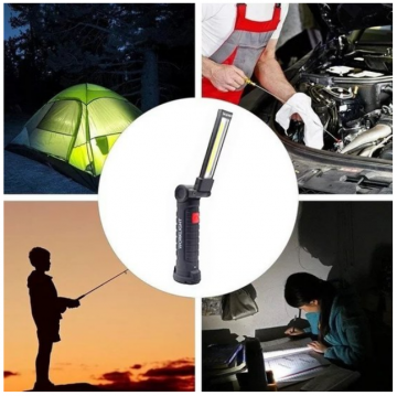 TopLEDverlichting.nl Kleine LED Oplaadbare Accu Werklamp met magneet en oplaadkabel foto 2