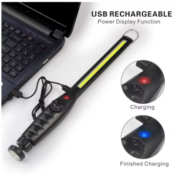 TopLEDverlichting.nl LED Werklamp XL Oplaadbaar - Accu LED Lamp - LED Zaklamp - Looplamp LED - Worklight - Garage lamp - Dimbaar - Magneet - Haak - Magnetisch - Zwenkarm – Draaibaar - 700 Lumen foto 7