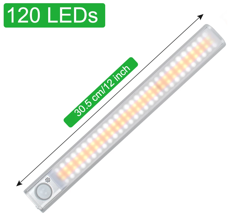 moeder verantwoordelijkheid radium Draadloze 120 LED 3 kleuren bewegingssensor lamp magnetisch en oplaadbaar -  Werklampen - TopLEDverlichting: LED en Xenon verlichting voor auto's,  motoren, scooters.