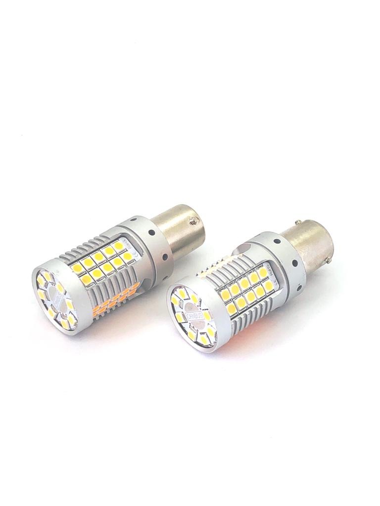 BAU15S 1156 PY21W No Hyper Flashing High Power LED Oranje Canbus knipperlichten (set) - Knipperlichten TopLEDverlichting: LED en Xenon verlichting voor auto's, motoren, scooters.