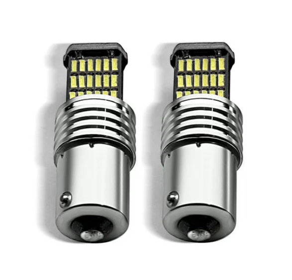 NATGIC 1156 BA15S LED-lamp – 3700 Lm, Wit, Canbus, 45 SMD 3030, 12-24V, Voor Achteruitrij- En Remlicht (2 Stuks)