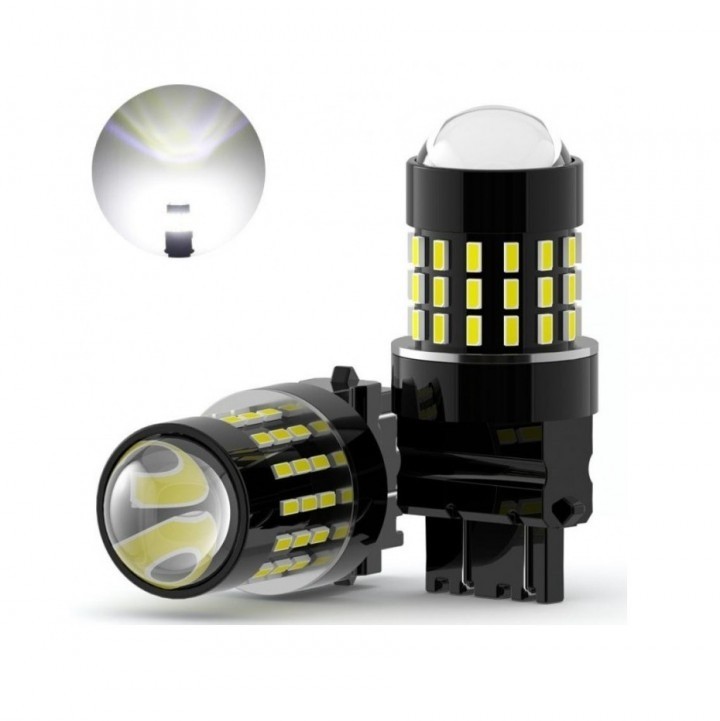 MCK Auto - T20 7443 W21/5W LED Canbus Lamps Daytime Running Light DRL